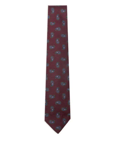 Barba paisley-print tie