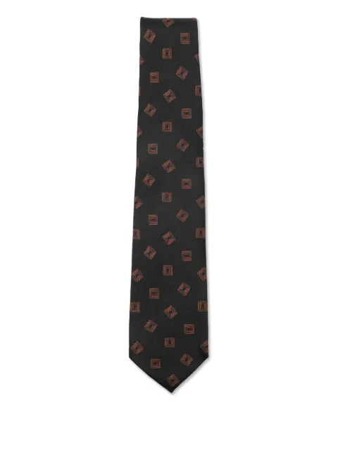 Barba geometric-pattern tie