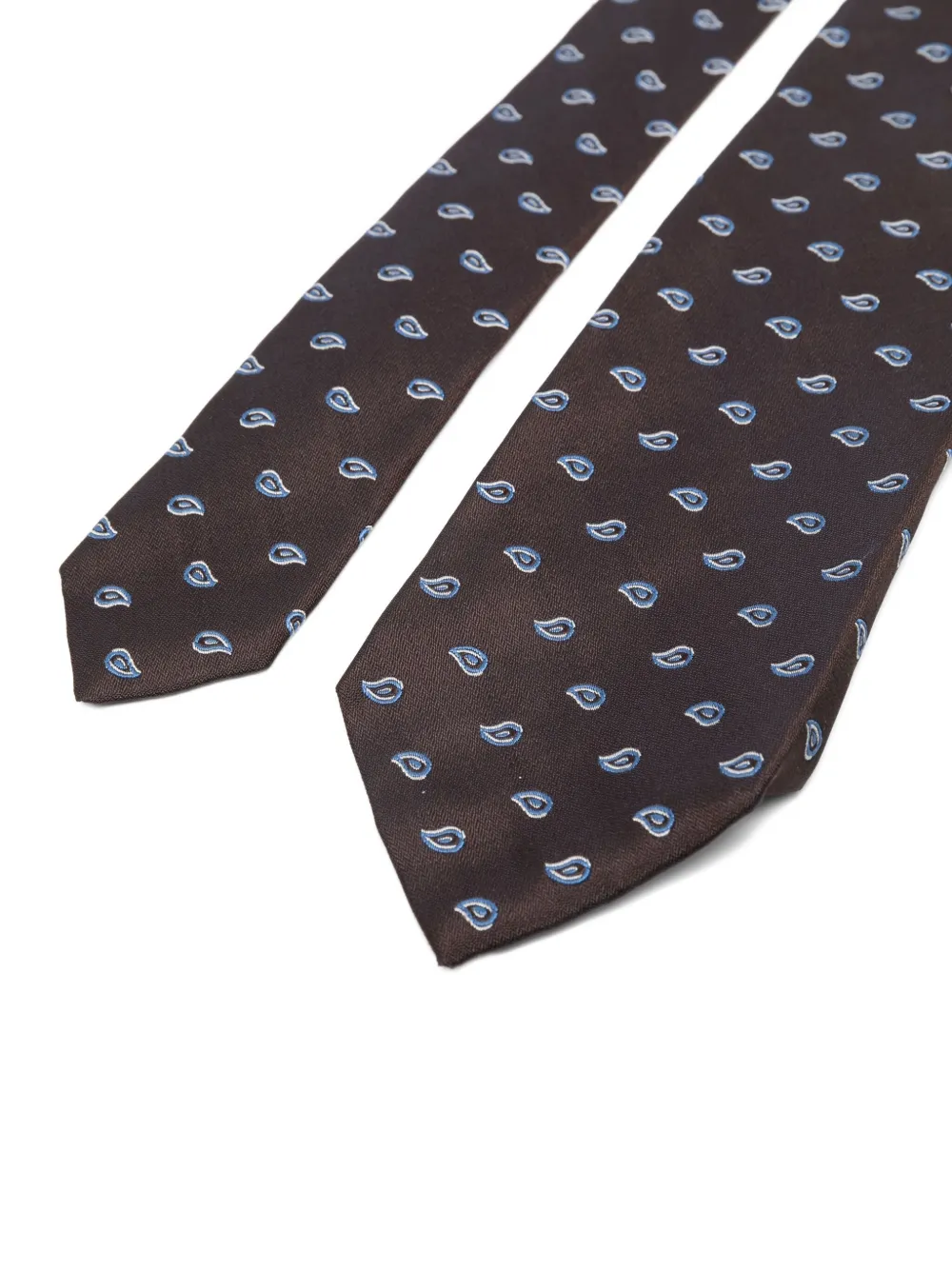 Barba Stropdas met paisley-print Bruin