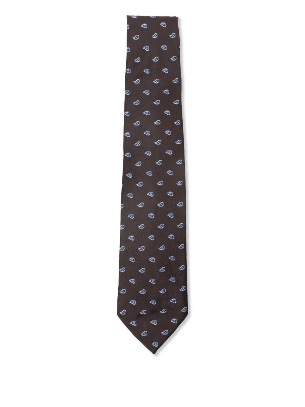 Barba corbata con estampado de cachemira | marrón | Image 1