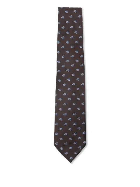 Barba paisley-print tie
