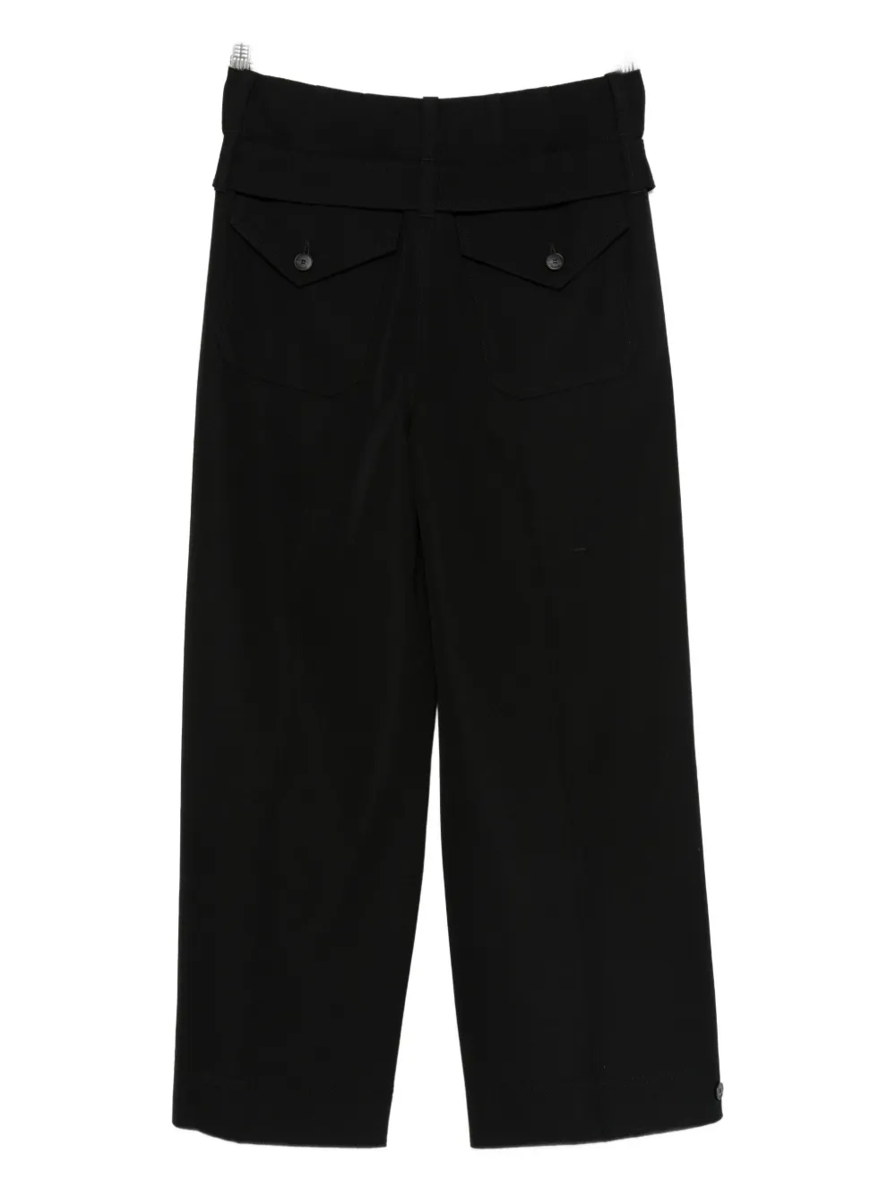 Seafarer belted wide-leg trousers - Zwart
