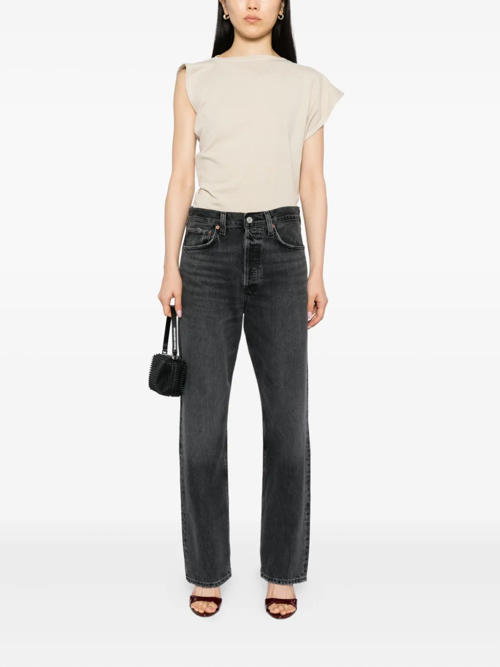 AGOLDE Kelly jeans - Zwart
