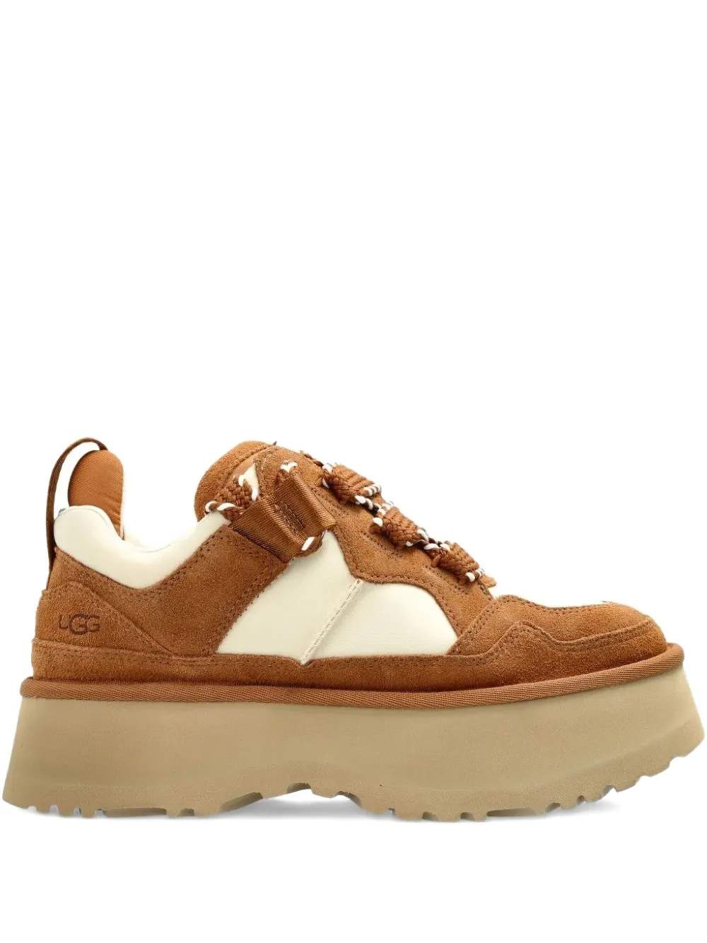 UGG laced platform sneakers | Brown | Image 1