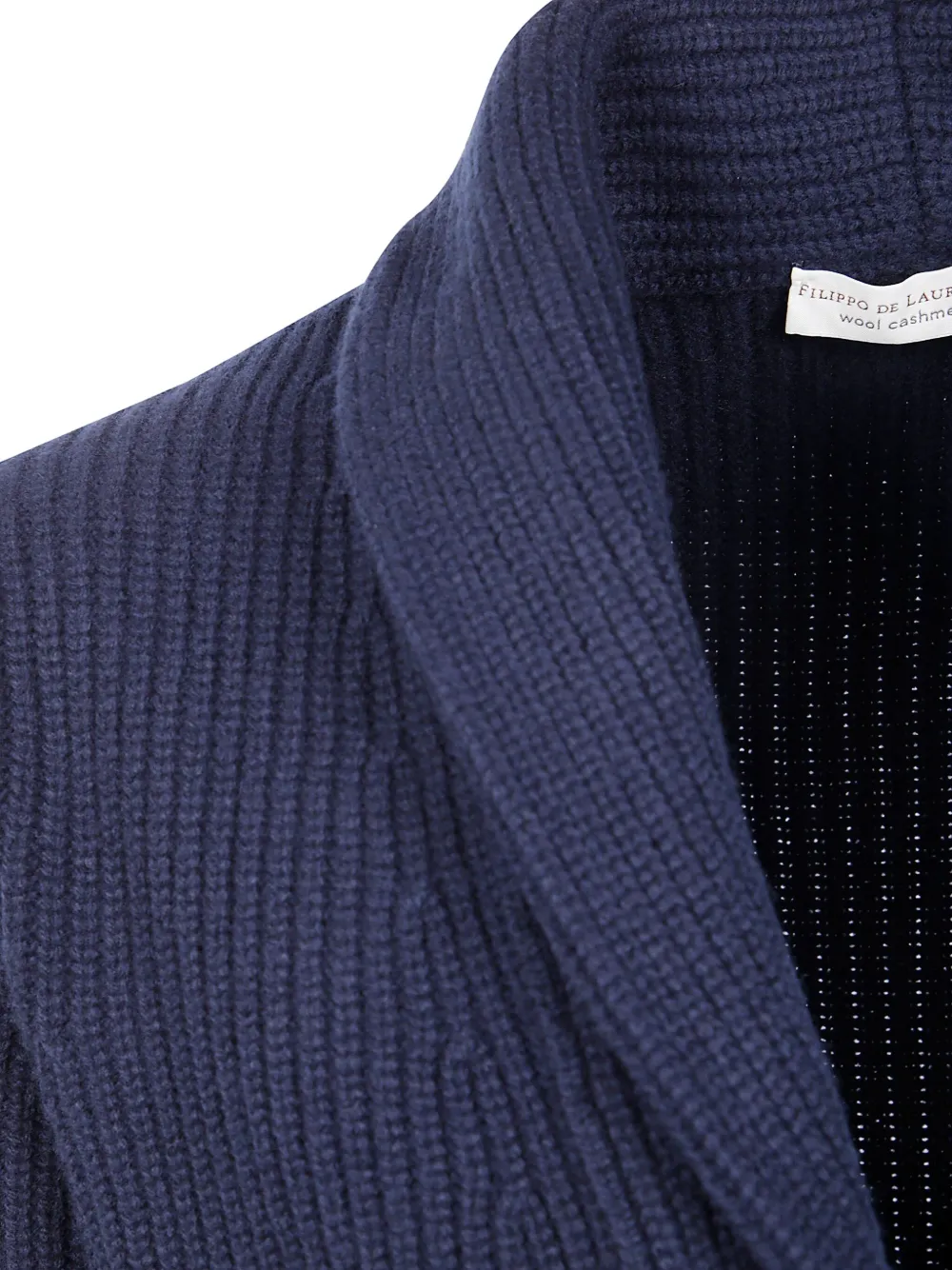 Filippo De Laurentiis Shawl Collar Pocket Cardigan Clothing In Blue