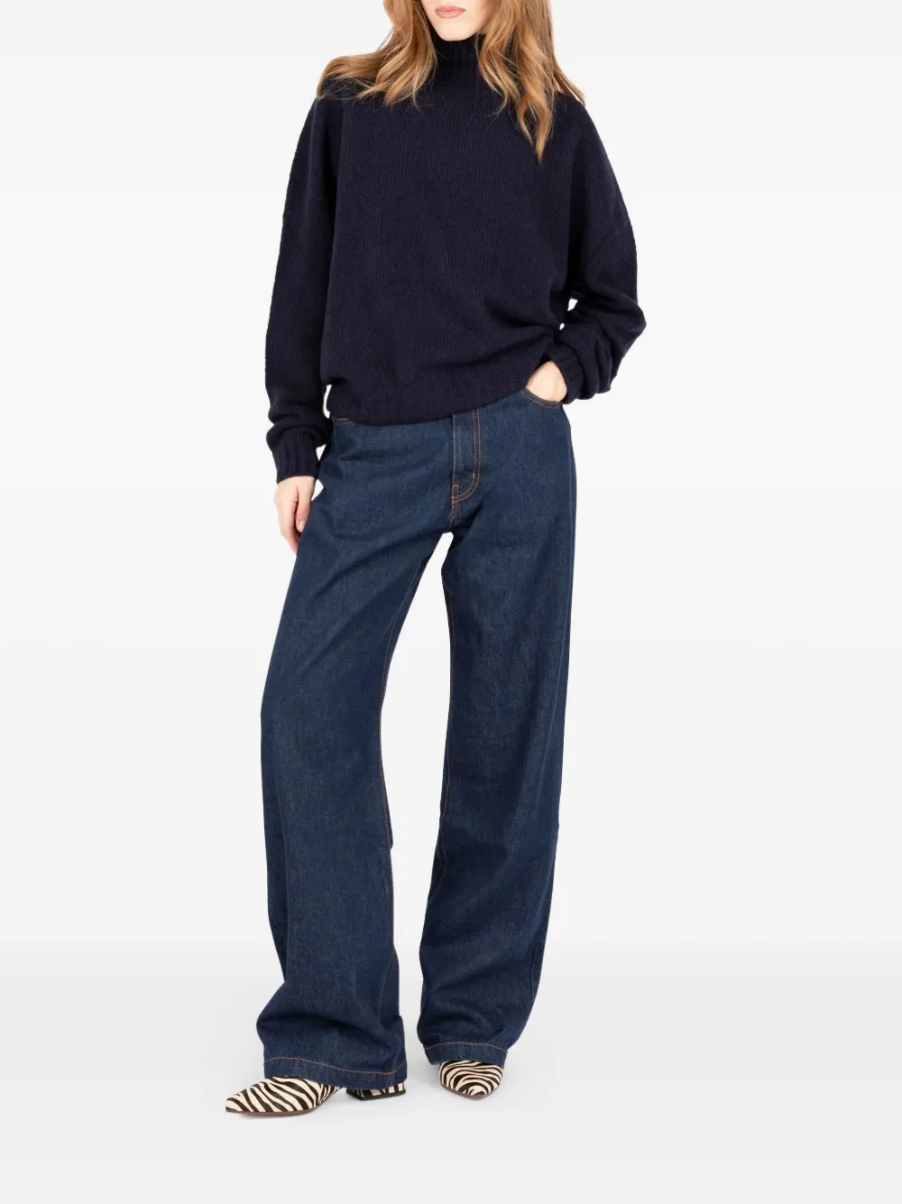 Société Anonyme Dakota gebreide coltrui Blauw