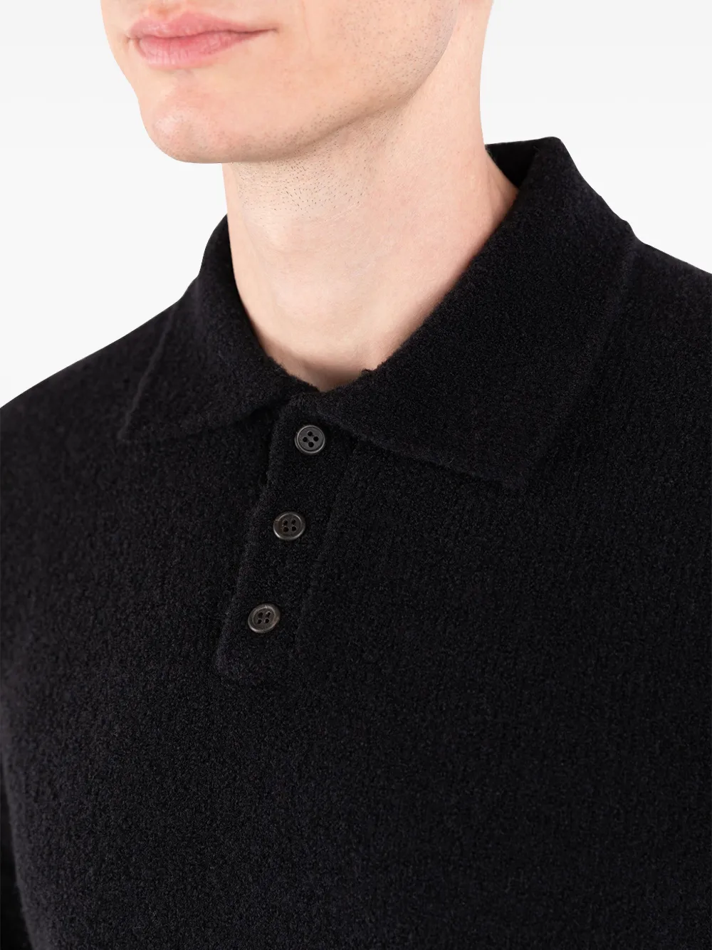 Société Anonyme Ethan trui met polokraag Zwart