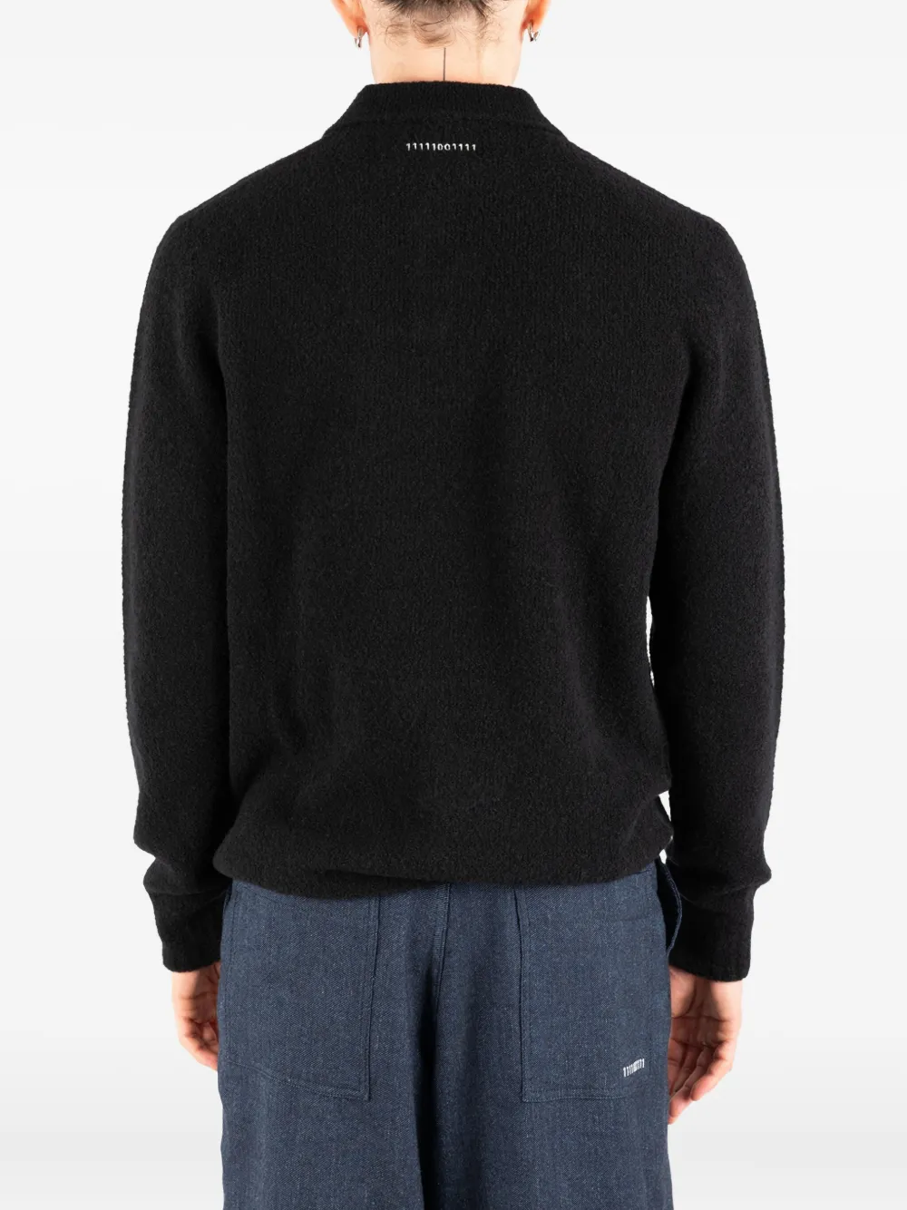 Société Anonyme Ethan trui met polokraag Zwart