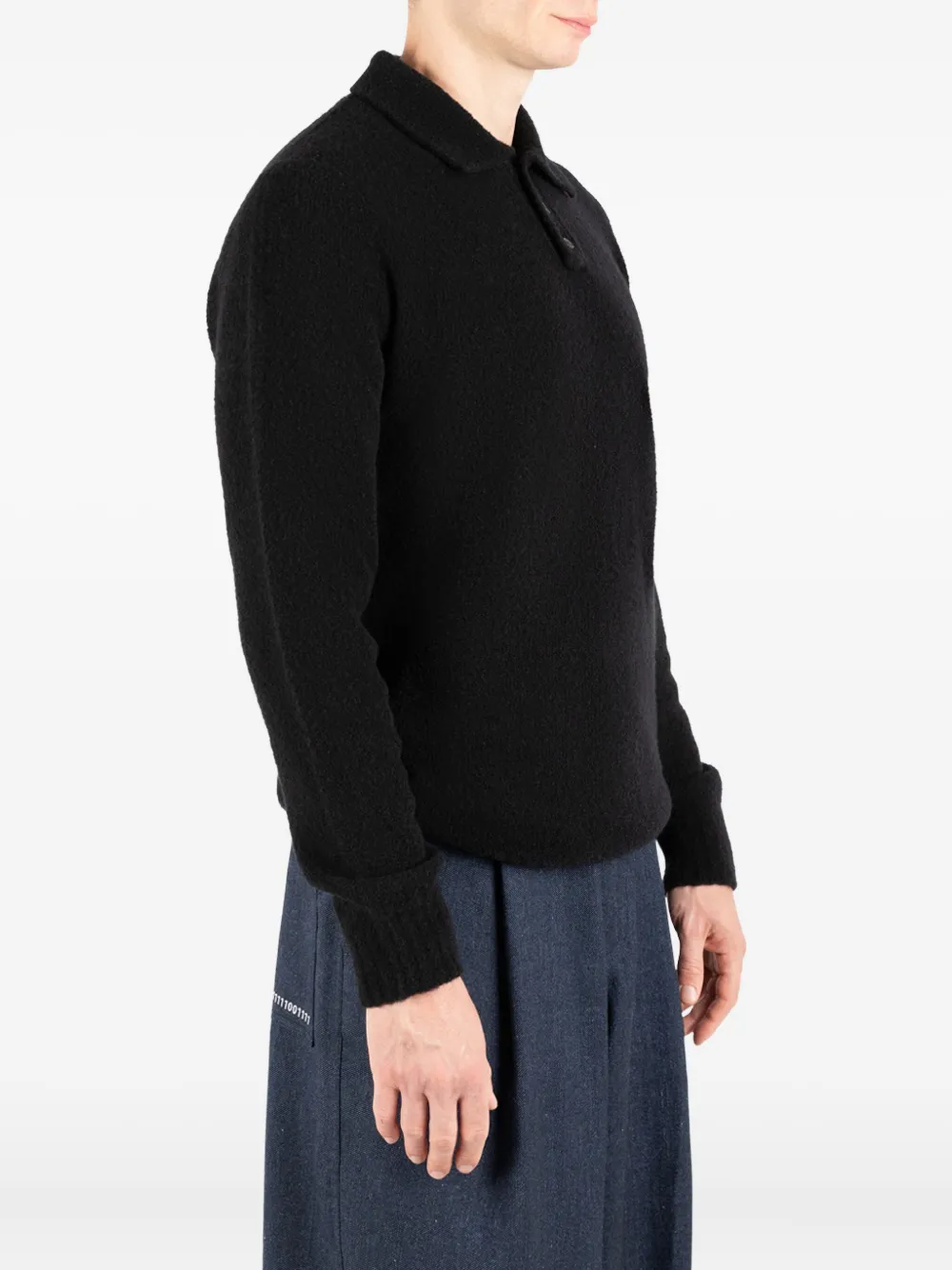 Société Anonyme Ethan trui met polokraag Zwart