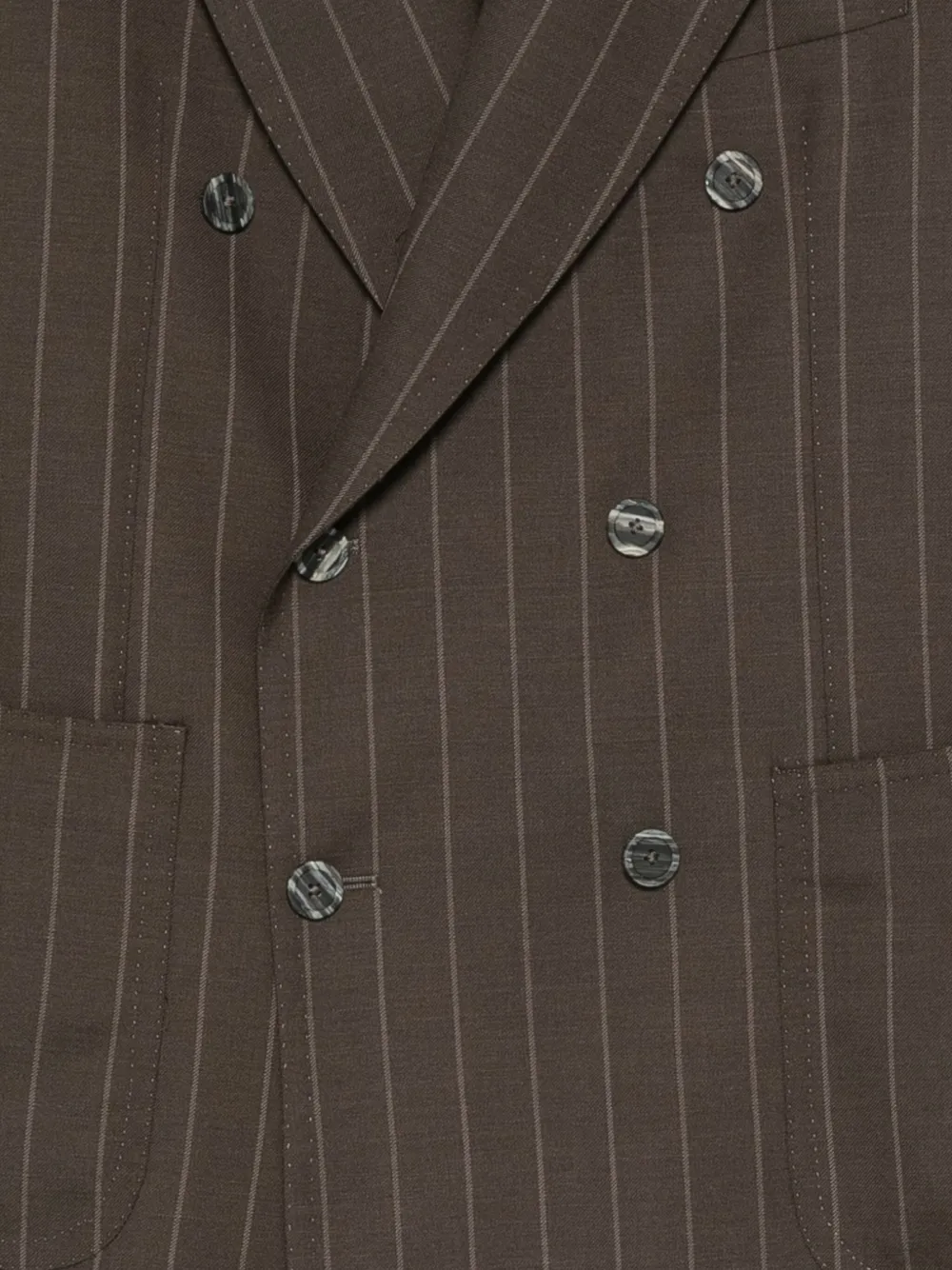 Tagliatore Pak met krijtstreep Bruin