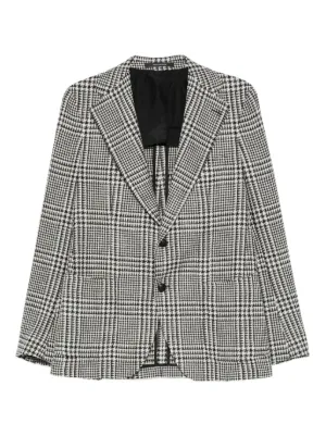 Tagliatore Montecarlo チェック ジャケット | ブラウン | FARFETCH JP