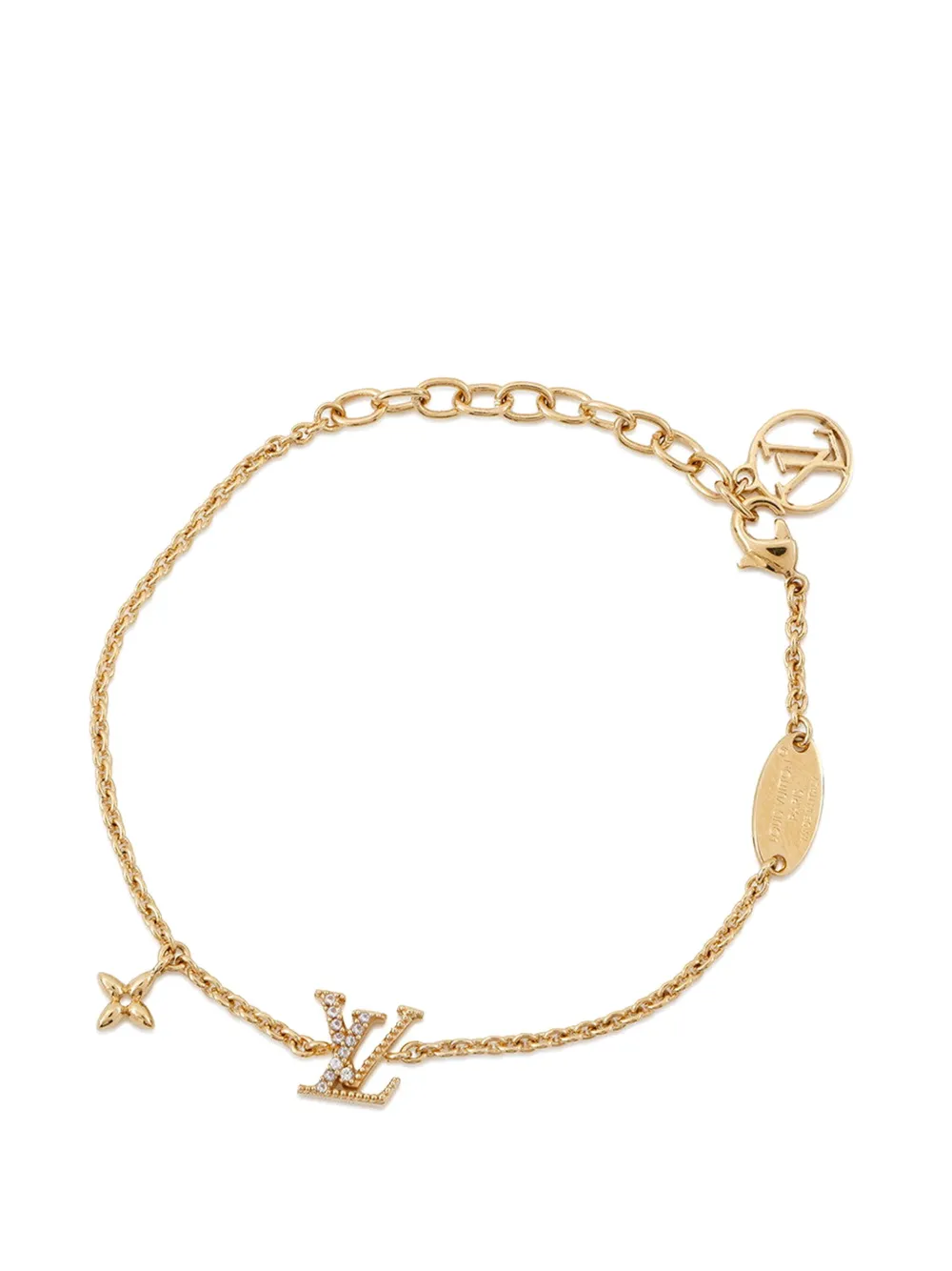 Louis Vuitton Pre-Owned 2025 Gold Plated Crystal Iconic Bracelet Louis Vuitton Pre-Owned 2025 Gold Plated Crystal Iconic Bracelet