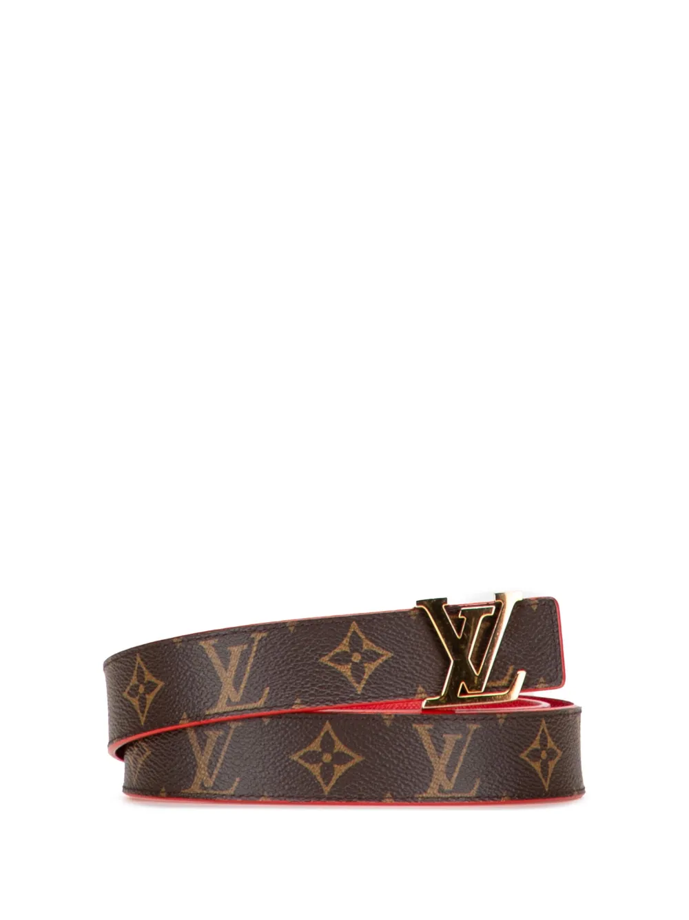 Louis Vuitton Pre-Owned 2017 Monogram Initiales Reversible belt - ブラウン Louis Vuitton Pre-Owned 2017 Monogram Initiales Reversible belt - ブラウン