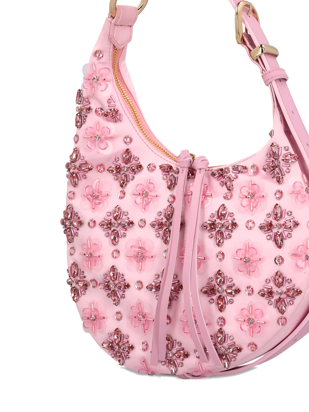 Des_phemmes Floral-embellished Shoulder Bag In Green