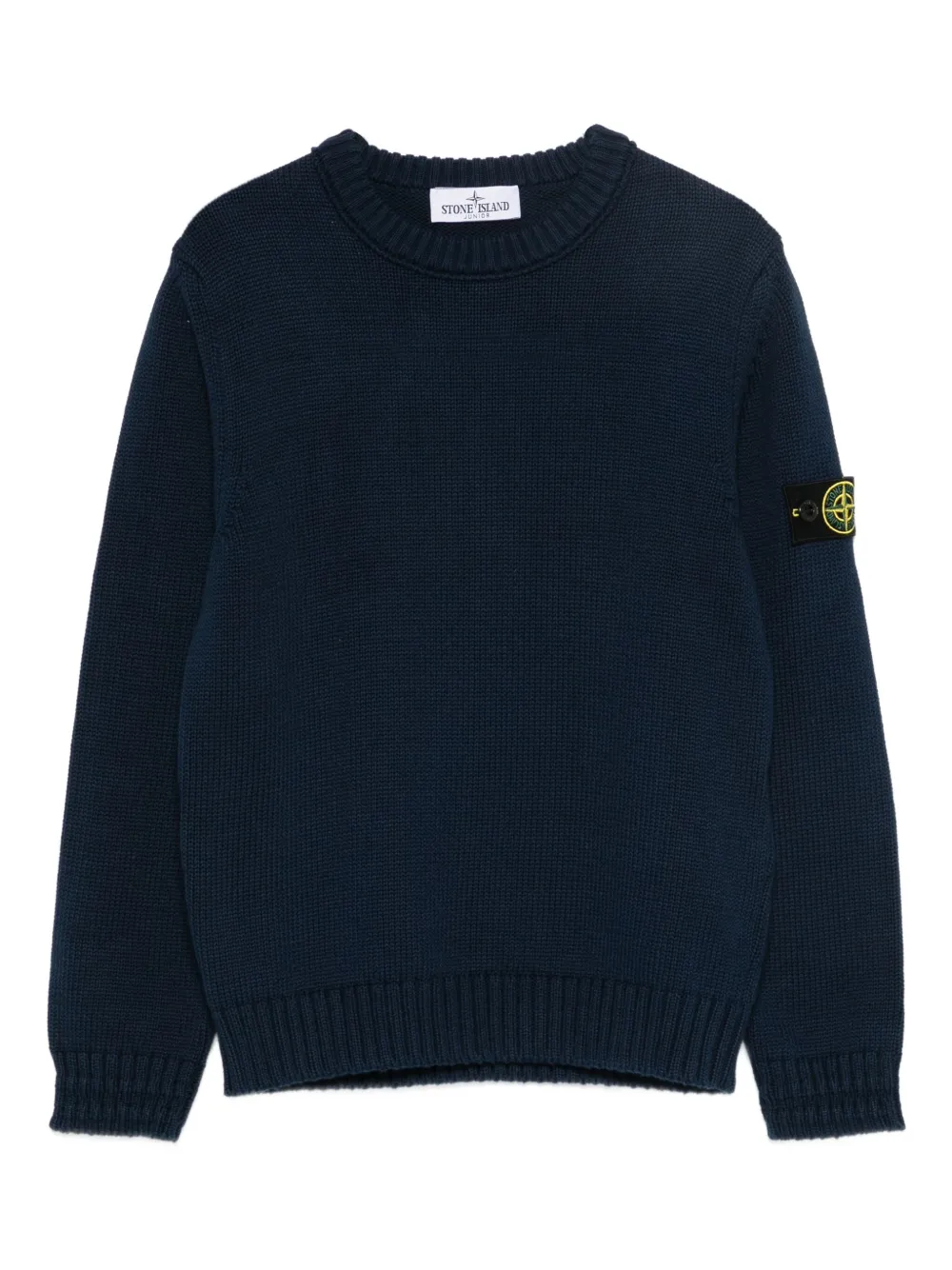 Stone Island Junior コンパスパッチ セーター - ブルー Stone Island Junior コンパスパッチ セーター - ブルー