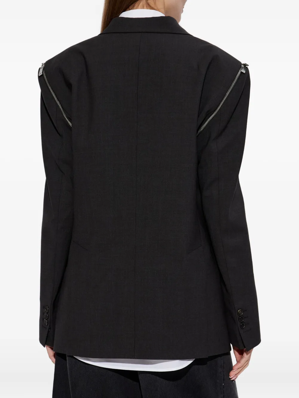 Dsquared2 X Bettter Double-breasted Zip Blazer In Animal Print