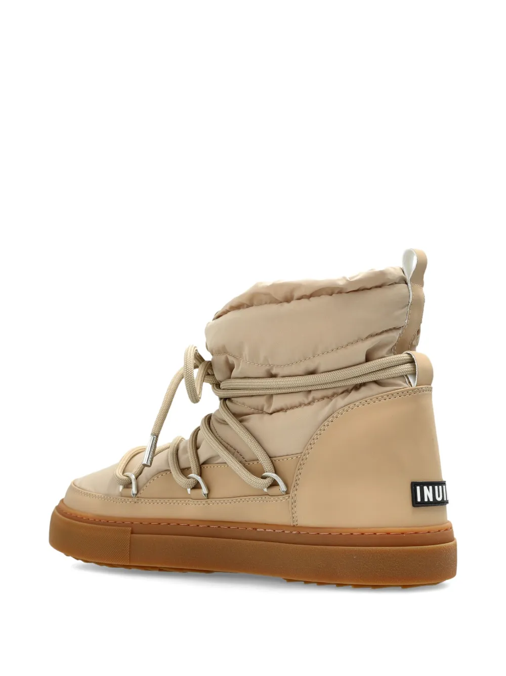 Inuikii Laced Panelled Sneakers In Brown