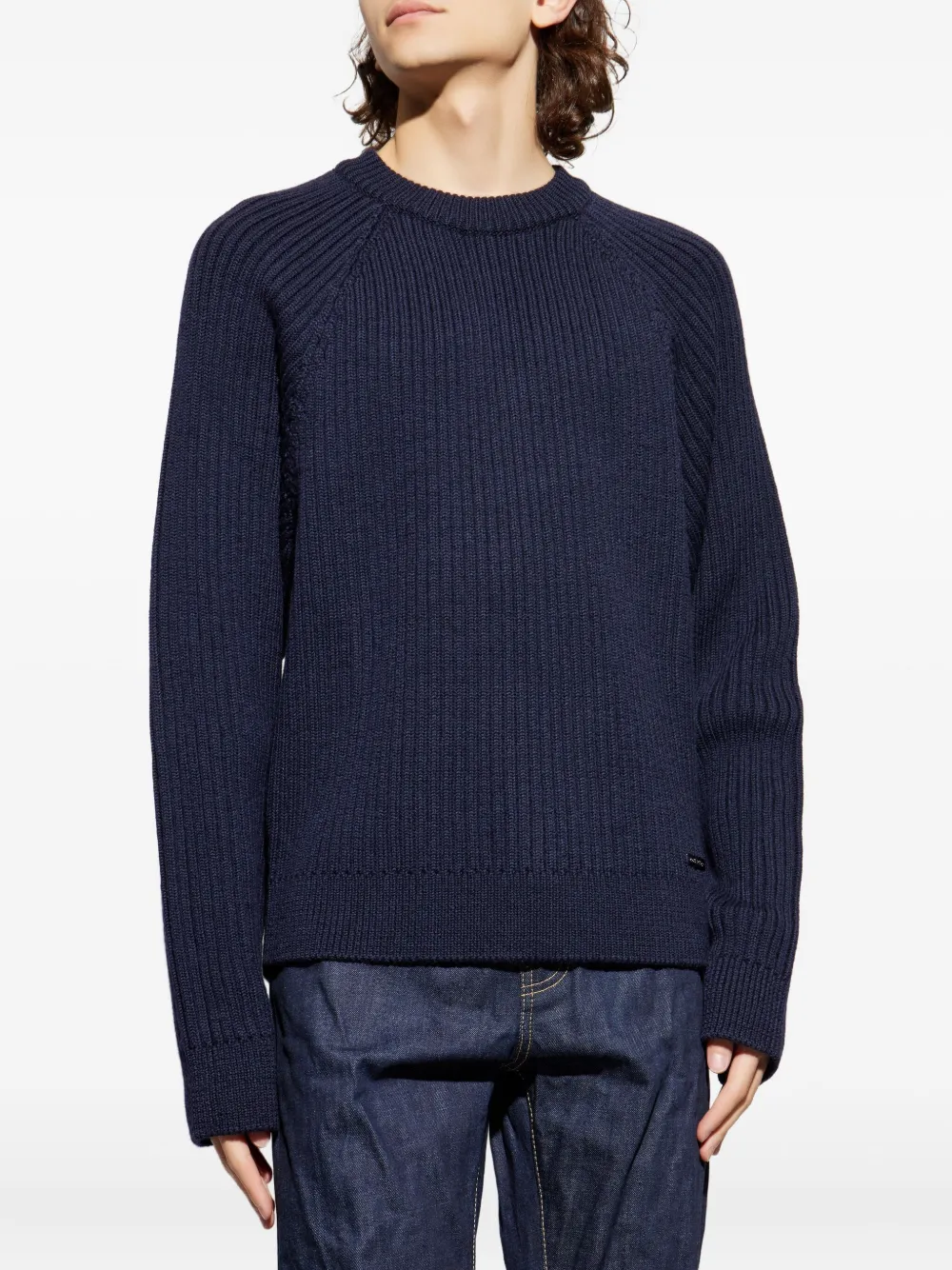 DSQUARED2 Sweater met ronde hals Blauw