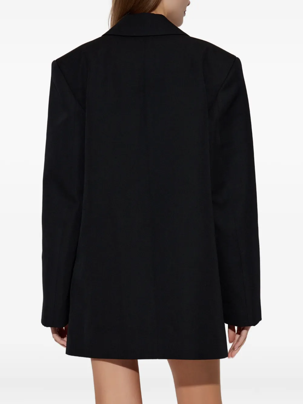 DSQUARED2 Wollen blazer met enkele rij knopen Zwart