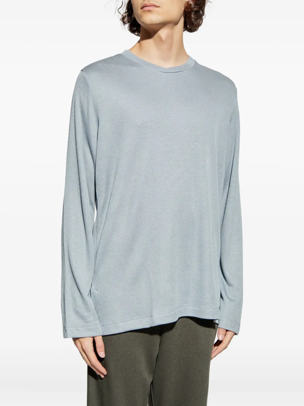 Hanro T-shirt met lange mouwen Blauw