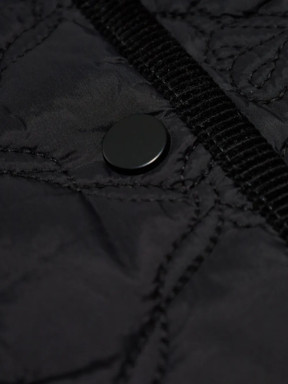 Loveshackfancy Quilted Bow Jacket In Black