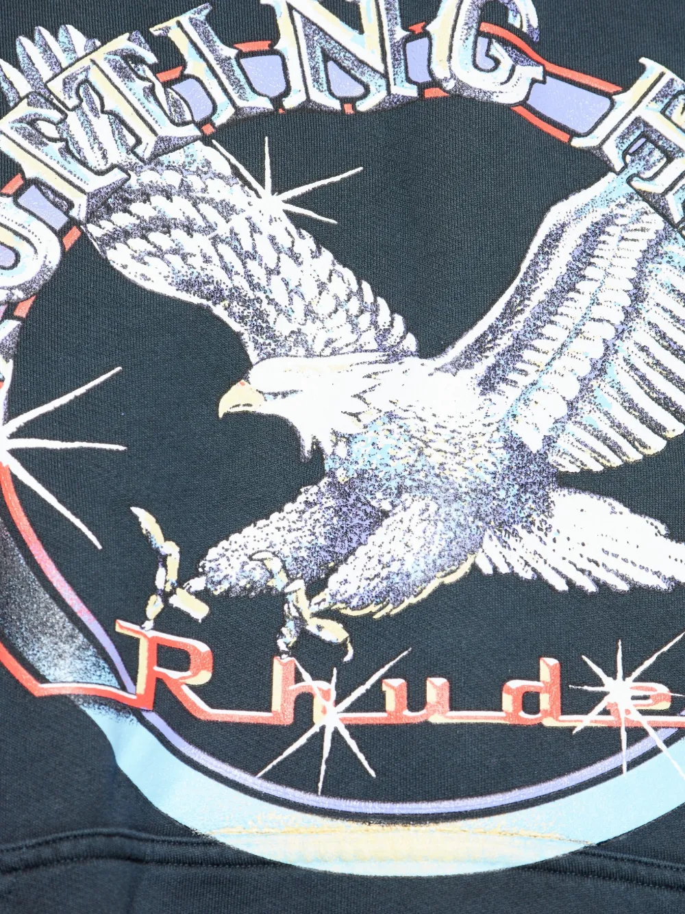 RHUDE Notting Hill Eagle T-shirt Zwart