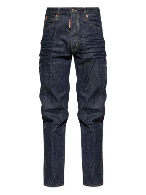 DSQUARED2 button fastening ruched trousers