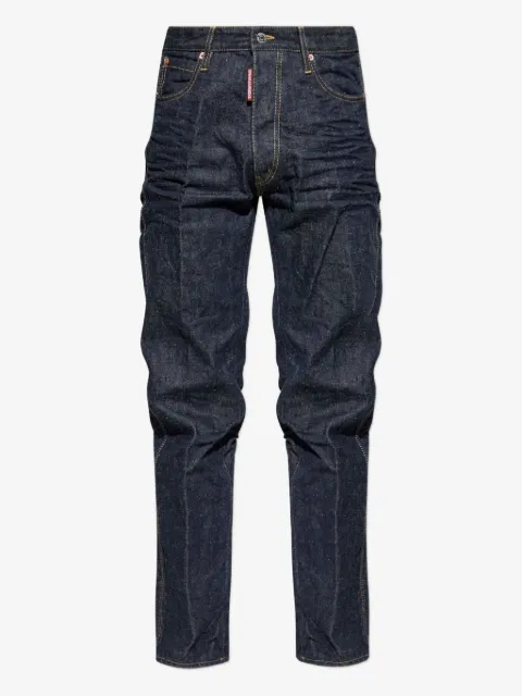 DSQUARED2 button fastening ruched trousers