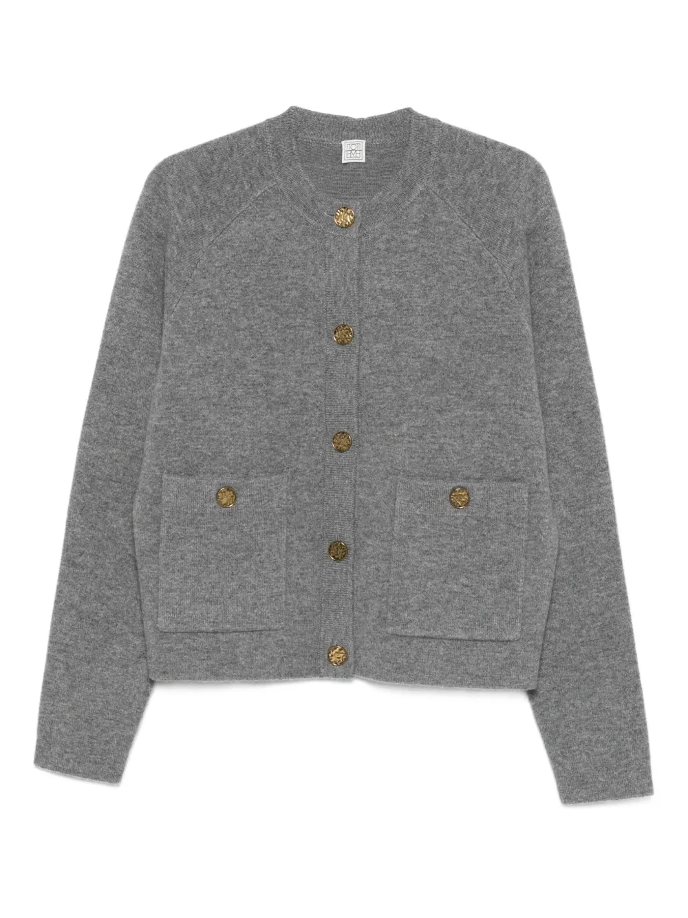 TOTEME buttoned patch-pocket cardigan | Grey | Image 1
