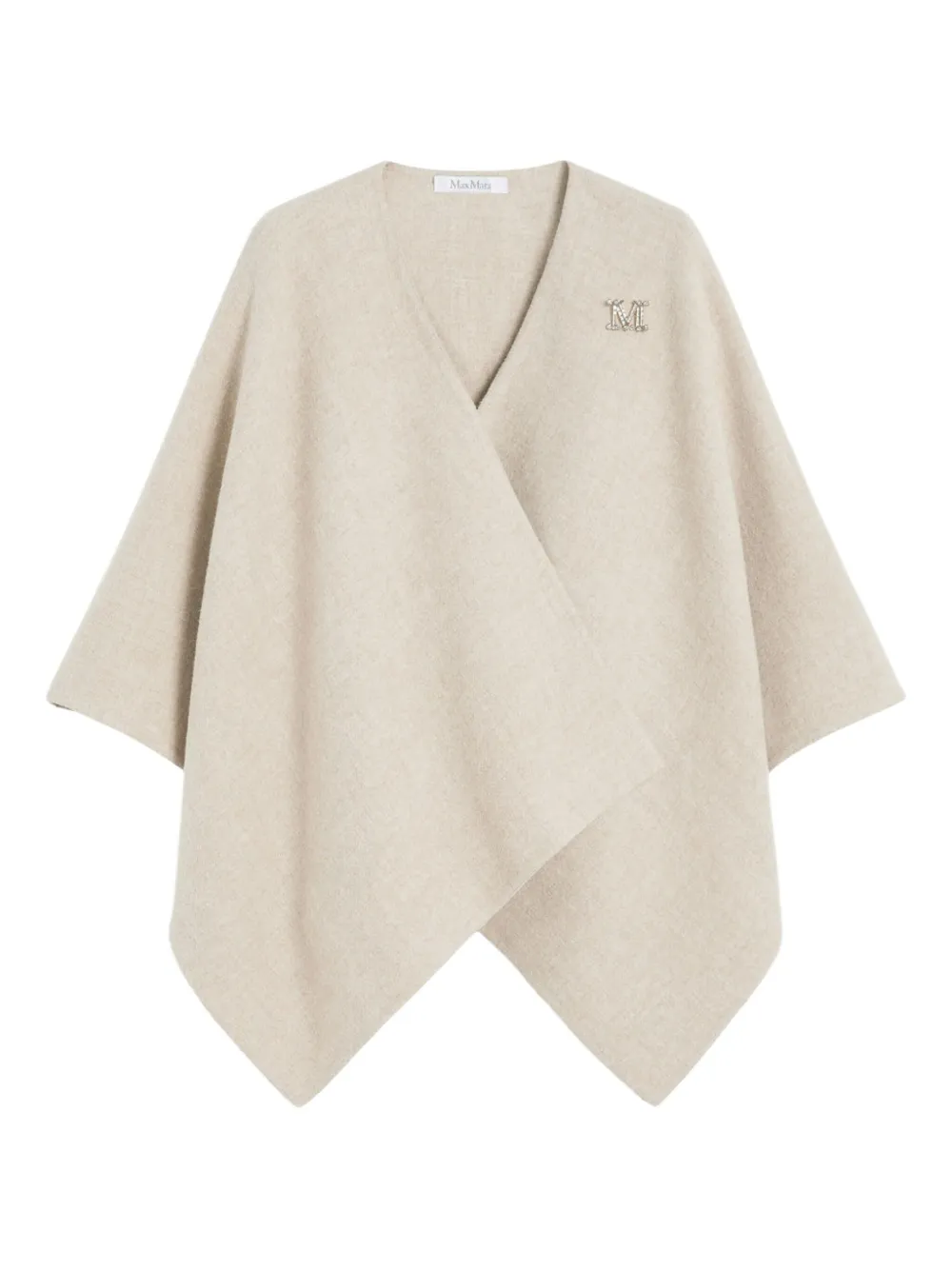Max Mara capa rectangular con monograma | neutro | Image 1