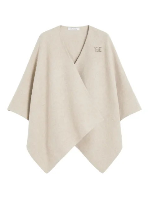 Max Mara monogram rectangular cape