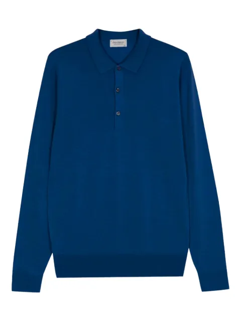 John Smedley Belper long-sleeve polo shirt