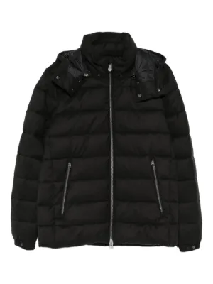 Stone Island フーデッド パデッドジャケット | ブラック | FARFETCH JP