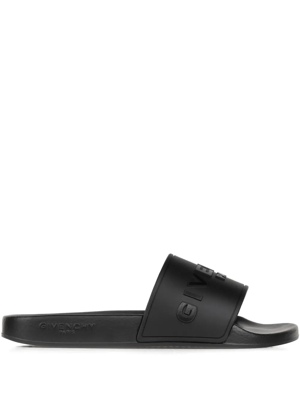 Givenchy flip flops con logo en relieve | negro | Image 1