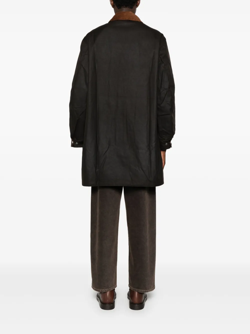 Barbour Jack met ribfluwelen kraag Bruin