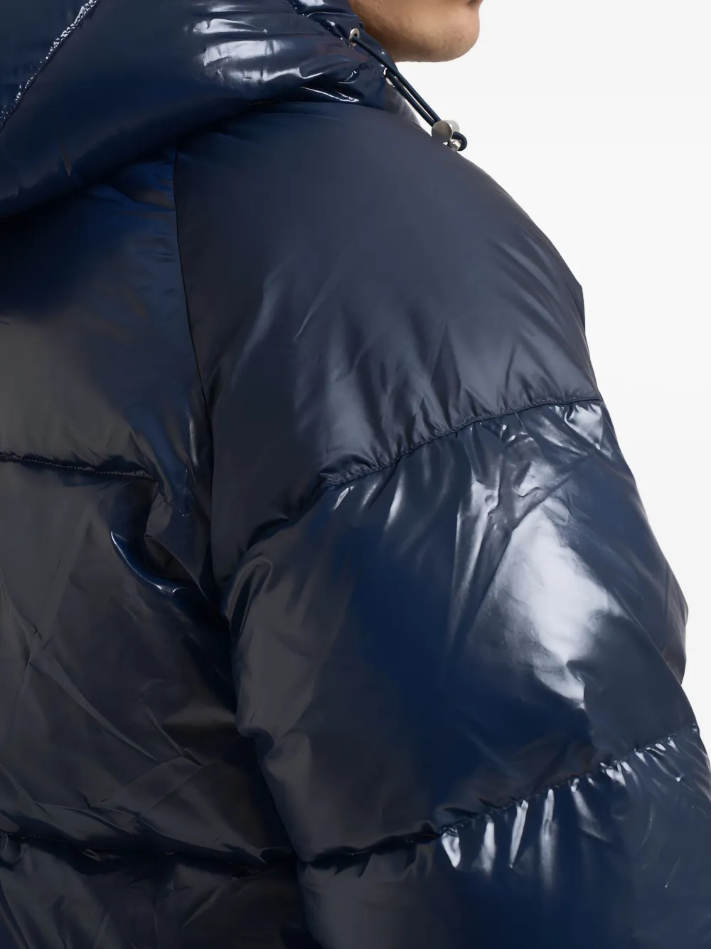 Pyrenex Adjustable Hooded Puffer Jacket In Blue