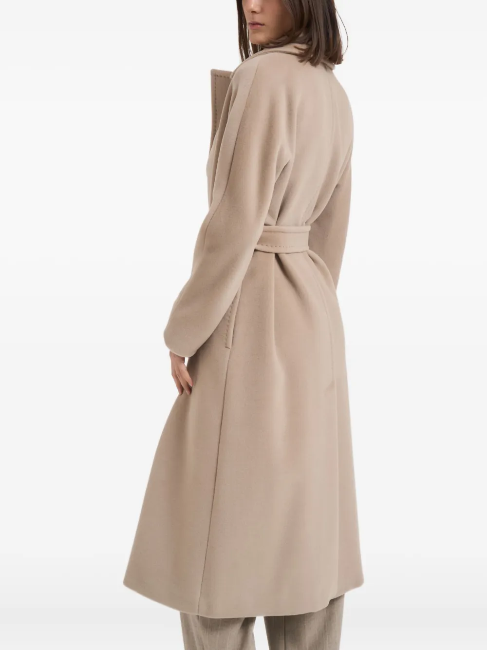 Max Mara Tenzone jas met ceintuur Beige