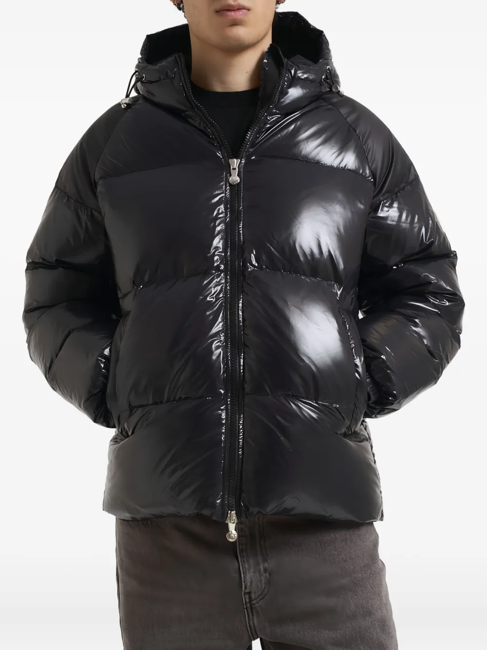 Pyrenex Hooded Puffer Jacket In Black