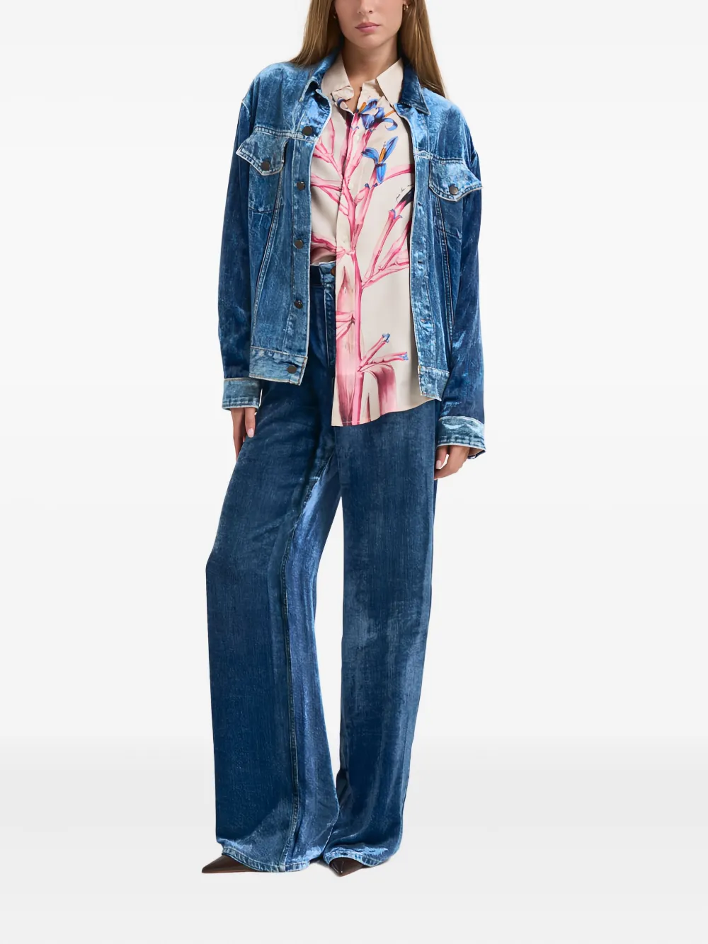 Pierre-louis Mascia Buttoned-fastening Jacket In Blue