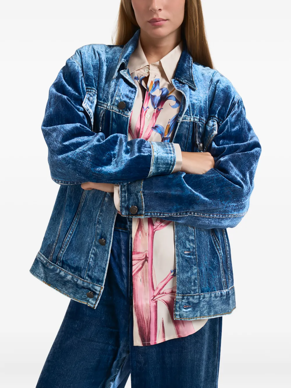 Pierre-louis Mascia Buttoned-fastening Jacket In Blue