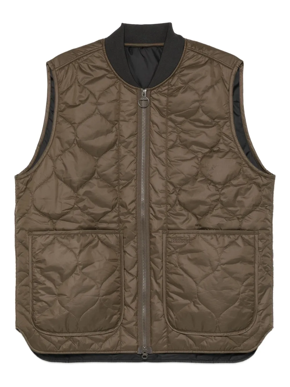 Barbour gilet matelassé à fermeture zippée | marron | Image 1
