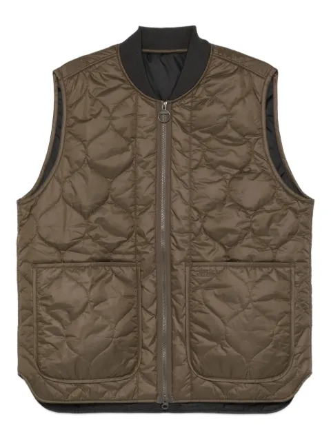 Barbour quilted zip-up vest