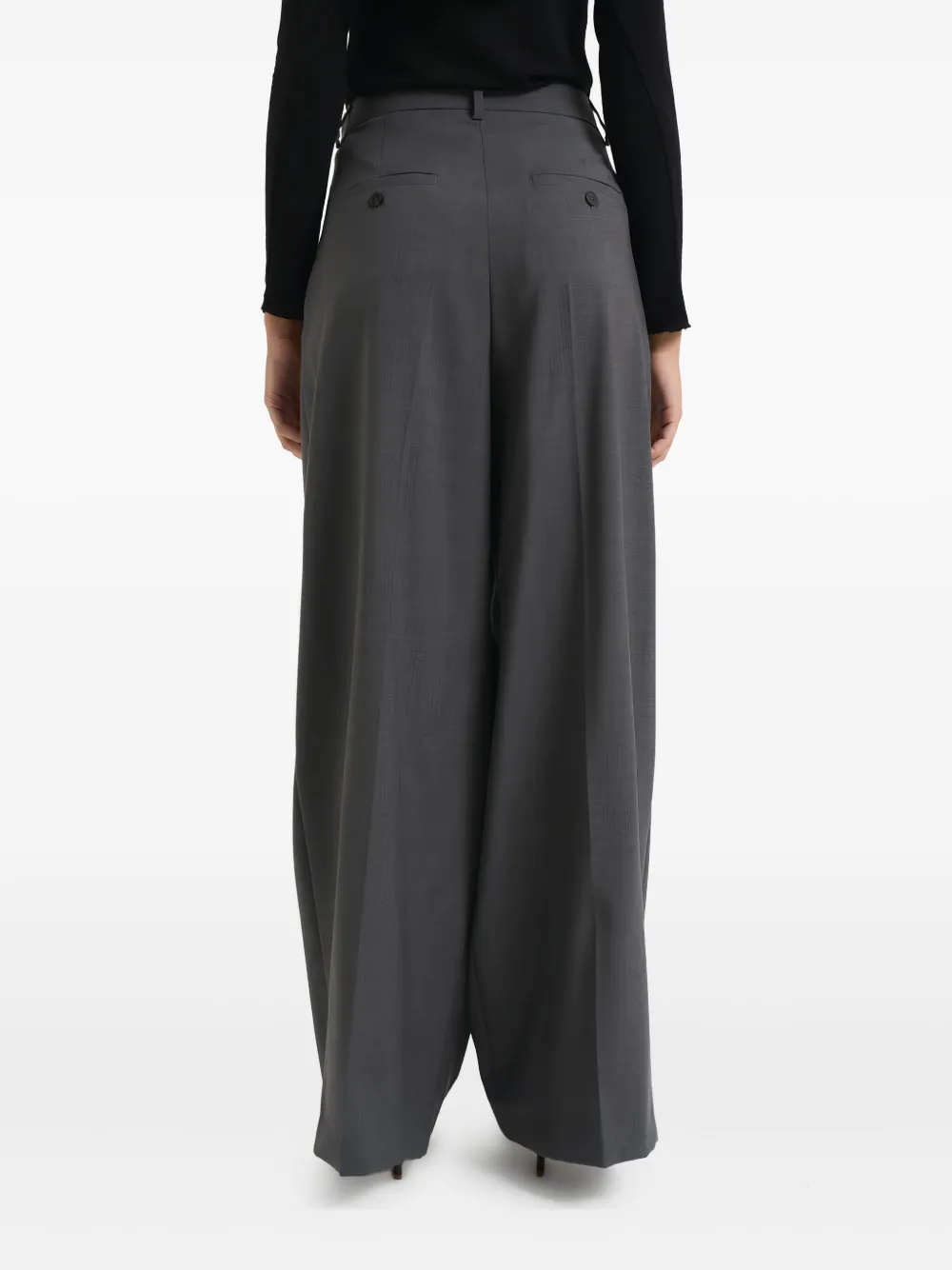 Weekend Max Mara Pleated Pants In Gray