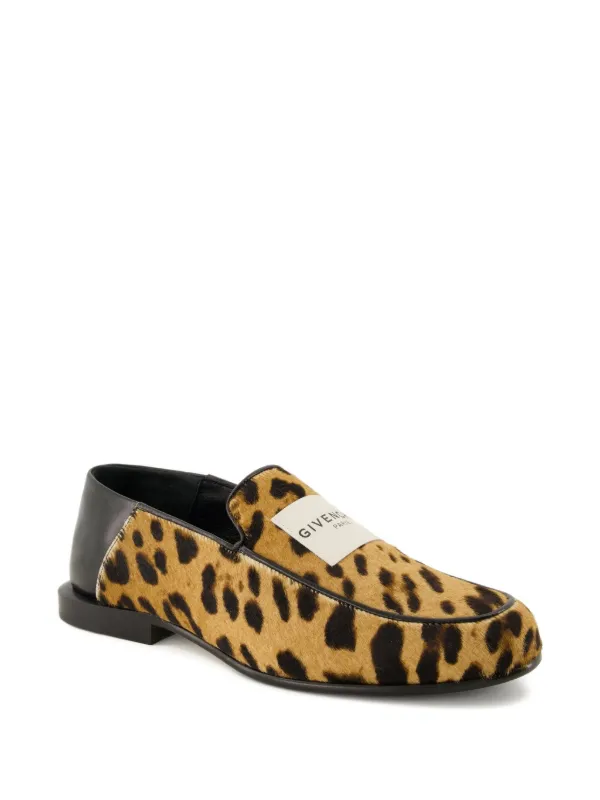 Givenchy レオパード ローファー | ブラック | FARFETCH JP