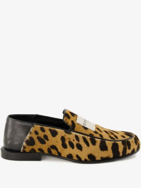 Givenchy leopard-print leather loafers