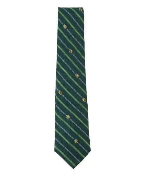 Drôle De Monsieur corbata Rayure Monogramme