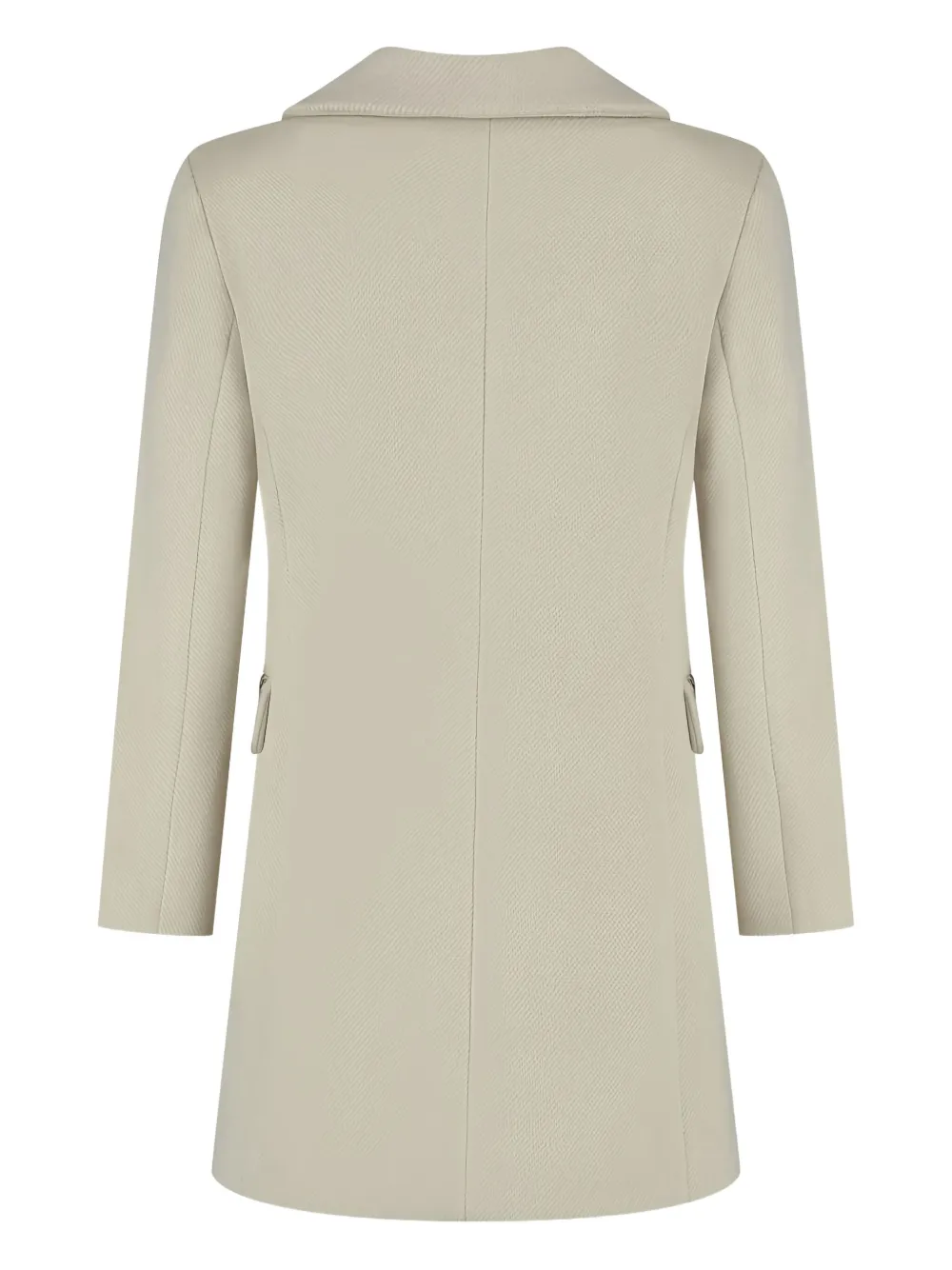 Kocca Notched Pocket Coat In Neutral