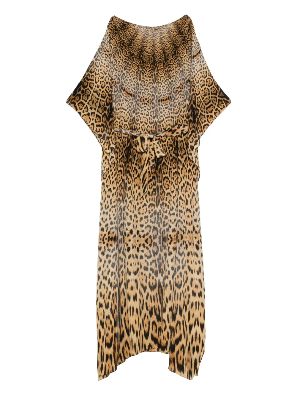 Roberto Cavalli self-tie leopard-print dress | Brown | Image 1