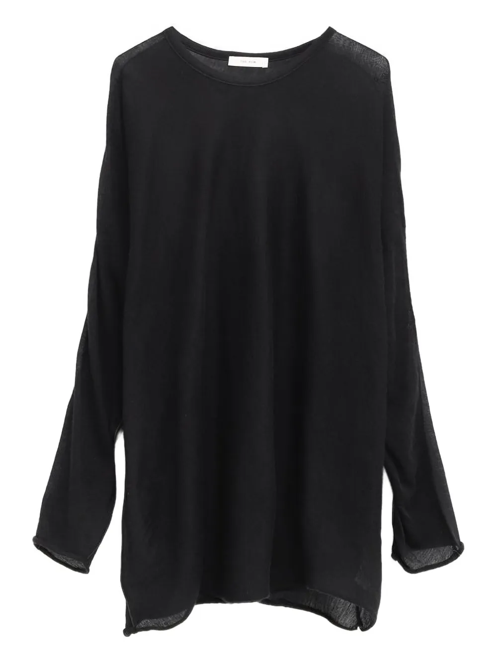 The Row Long-sleeve Blouse In Black