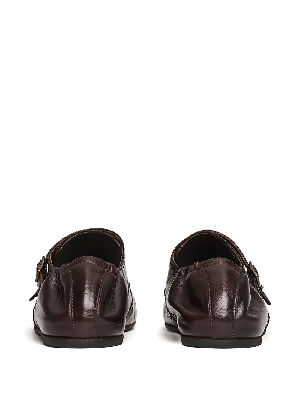Scarosso Johnny Buckled Brogue Monk Shoes In Multi